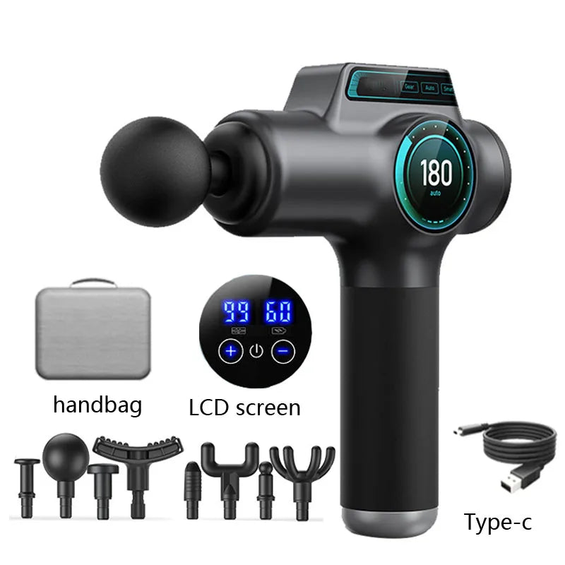 Professional Muscle Massage Gun – 99-Speed Deep Tissue Percussion Massager
