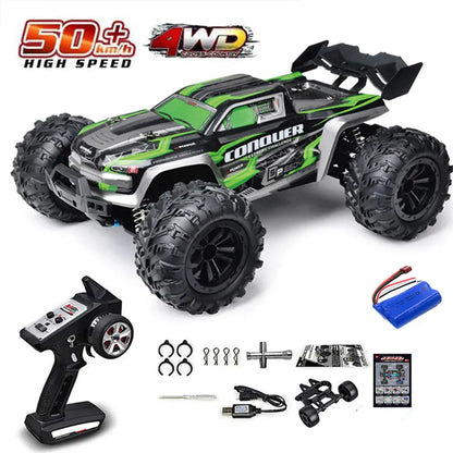 Rc Car Off Road 4x4 High Speed 70KM/H Remote Control Car with LED Headlight Brushless 4WD 1/16 Monster Truck Toys for Boys Gift