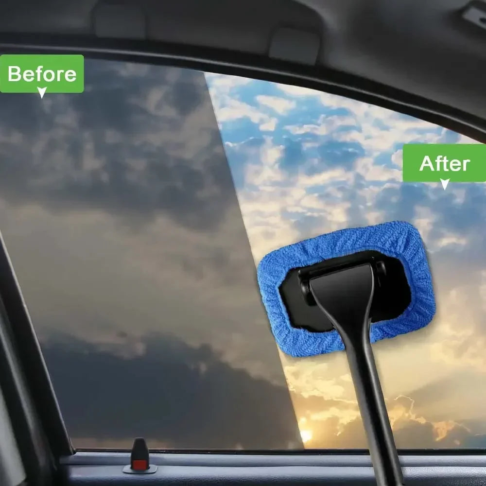 Car Front Windshield Cleaning