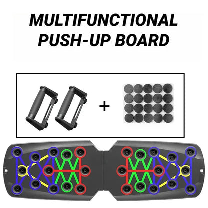 Portable Multifunctional Push-up Board - Fitness and Muscle Training Device Home Workout Set Foldable Push Up Bar Resistance