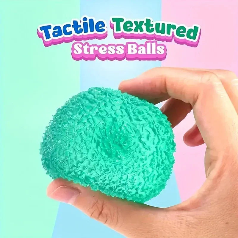 Fun Multicolor Ice Ball Squeeze Toy, Soft Pop & Pinch Sensory Fidget for Stress Relief, Cute Halloween Christmas Gift