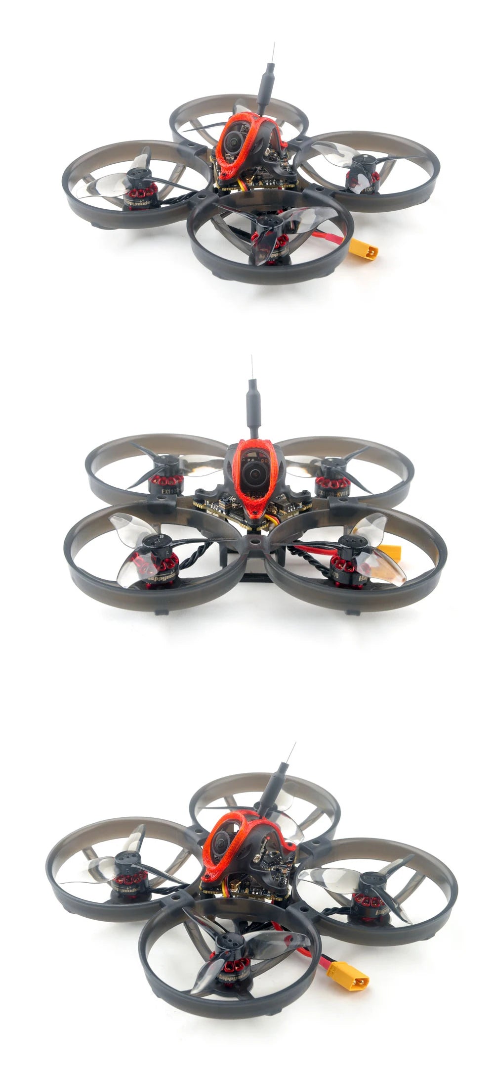 Happymodel Mobula8 Drone/Frame KIT 1-2S 85mm Micro FPV Whoop Quadcopter Drone 2.4G ELRS Receiver X12 AIO Brushless Motor New