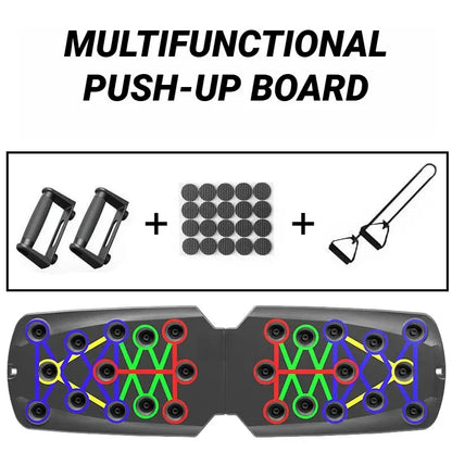 Portable Multifunctional Push-up Board - Fitness and Muscle Training Device Home Workout Set Foldable Push Up Bar Resistance