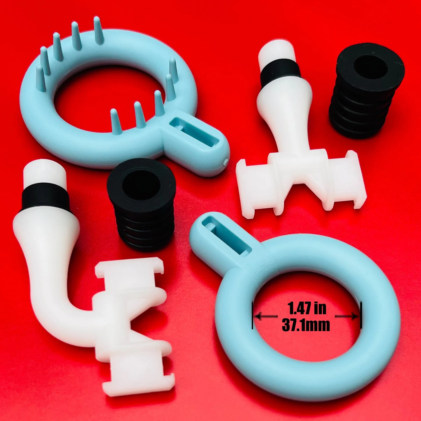 Massage Gun Head Attachments – Replacement Tips for 12mm & 19mm Shaft Massagers