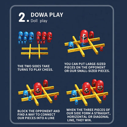 Tic Tac Toe Big Eat Small Cartoon