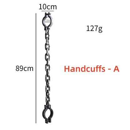 Halloween Costume Chain & Cuff Prop Set – Plastic Prisoner & Zombie Accessories