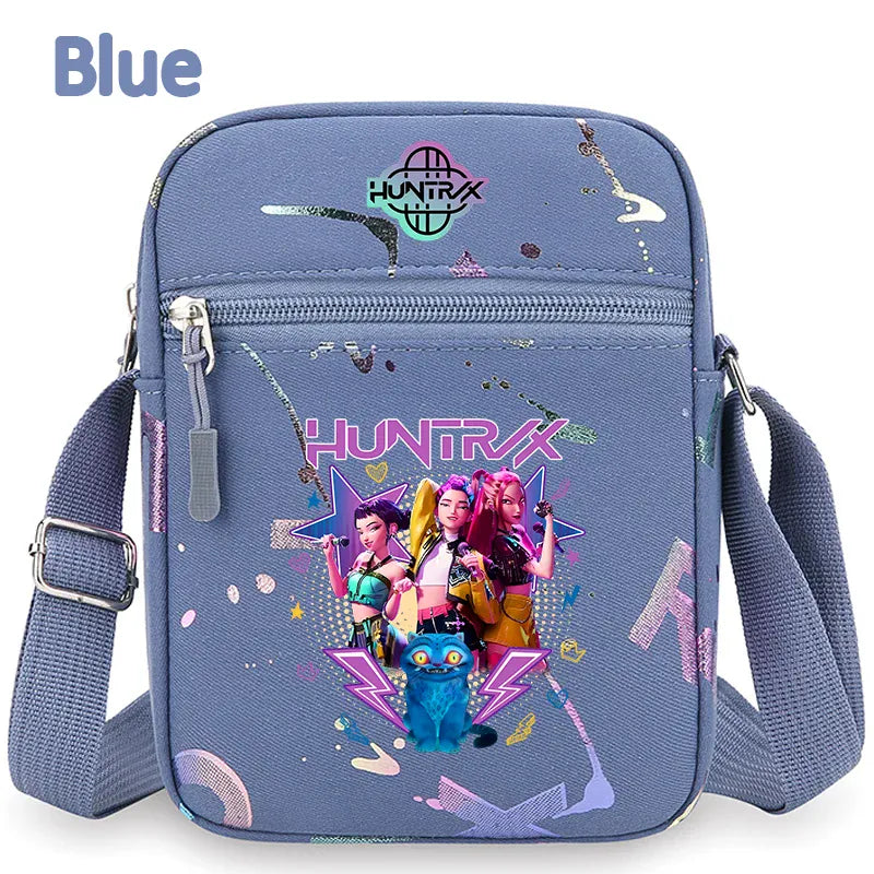 kpop Demon Hunters crossbody phone bag HUNTRX single shoulder pouch k-pop Rumi Huntrix coin wallet purse k pop Warriors Handbag