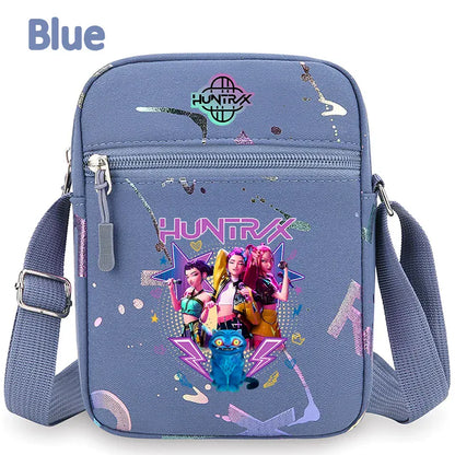 kpop Demon Hunters crossbody phone bag HUNTRX single shoulder pouch k-pop Rumi Huntrix coin wallet purse k pop Warriors Handbag