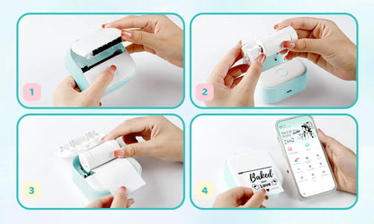 Phomemo T02 Mini Thermal Sticker Printer – Wireless, Inkless & Portable | iOS & Android