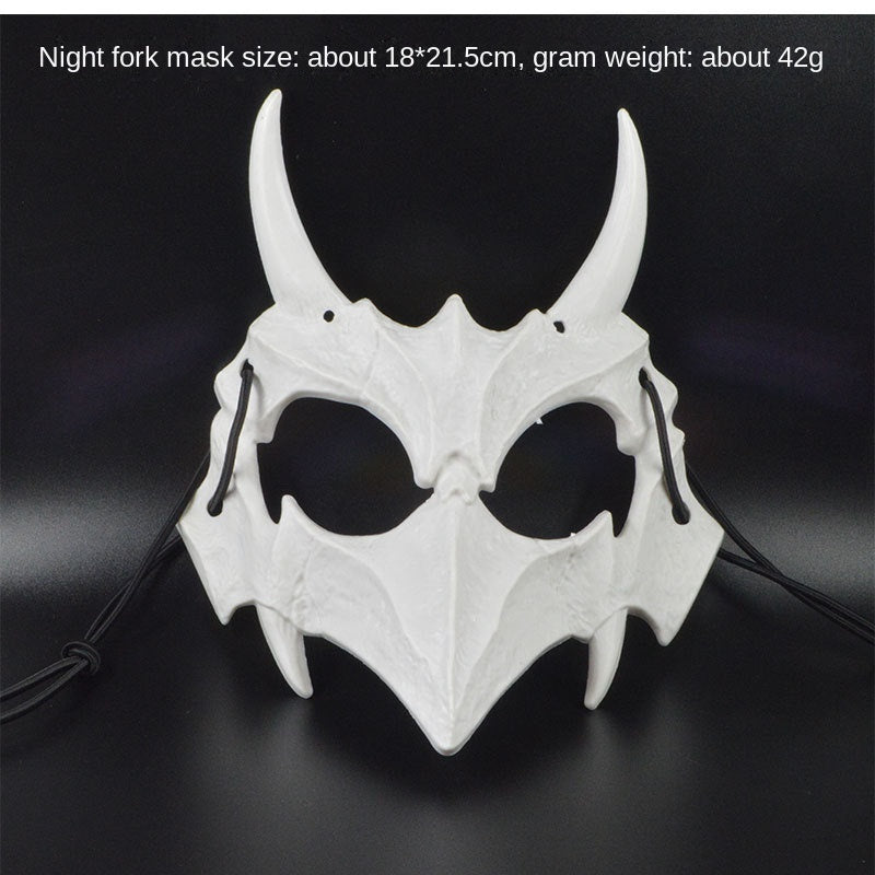 Dragon God Half Face Mask – Fierce COS Costume Mask for Halloween & Cosplay