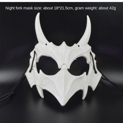 Dragon God Half Face Mask – Fierce COS Costume Mask for Halloween & Cosplay