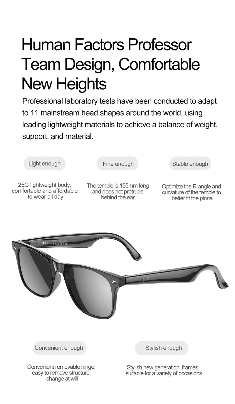 AI Smart Glasses – Real-Time Translation & Smart Wearable Tech for Men & Women