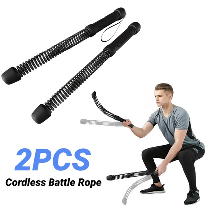 Strength Training Bar Ergonomic Fitness Grip Biceps Triceps Strengthener Spring Arm Expander Muscle Trainer Stainless Steel