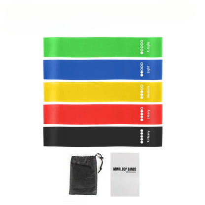 5PCS Resistance Bands for Men and Women Elastic Exercice Bands for Yoga Pilates Physical Therapy Home Gym Workout Stretch Bands