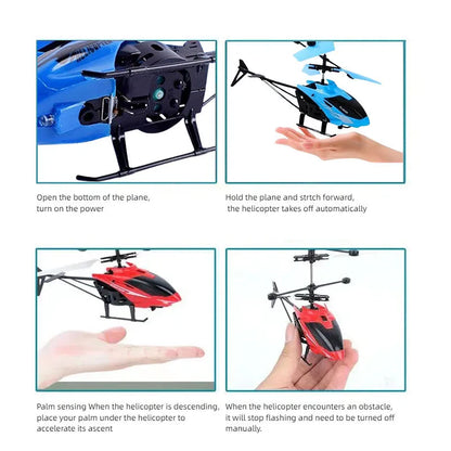 Mini RC Drone – Rechargeable Remote Control Helicopter with Safe Fall-Resistant Design