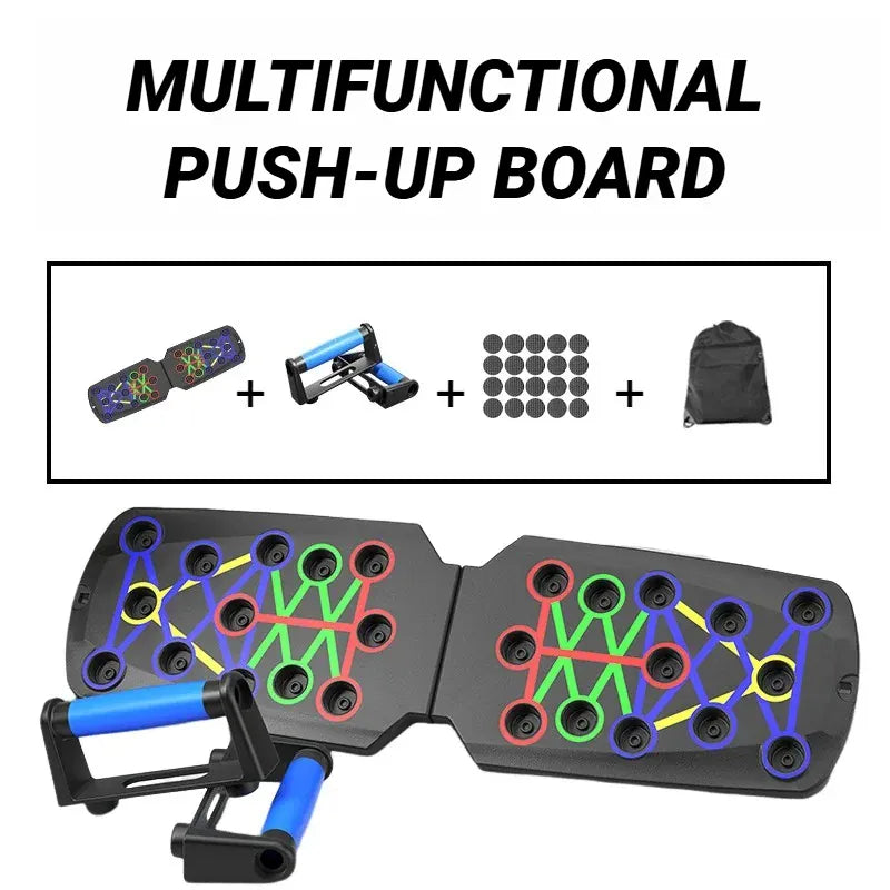 Portable Multifunctional Push-up Board - Fitness and Muscle Training Device Home Workout Set Foldable Push Up Bar Resistance