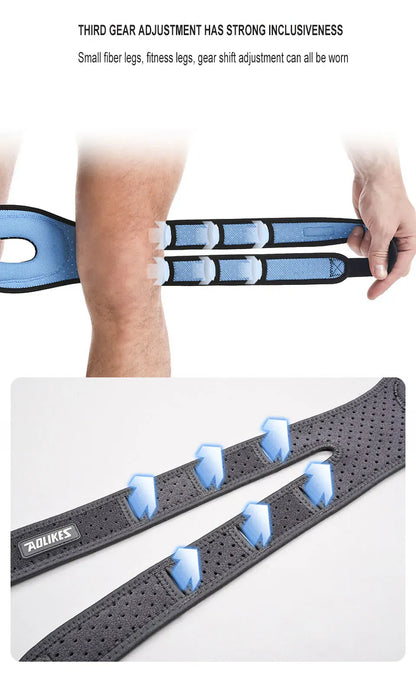 AOLIKES 1PCS Patella Knee Brace Patellar Tendon Support Strap with Gel Pad - Knee Pain,Arthritis,Tendonitis,Knee Stabilizer