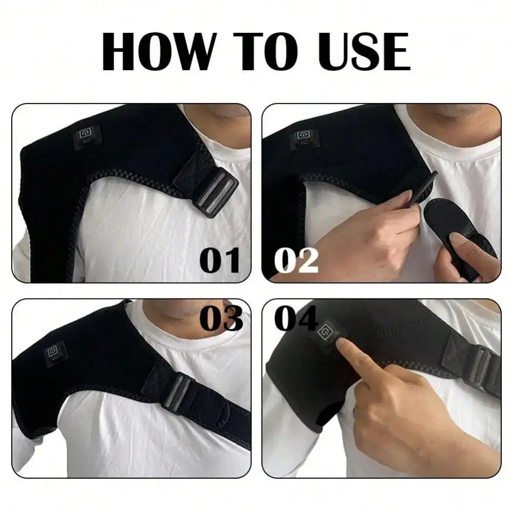 Heated Shoulder Wrap – Electric Warming Massage Brace for Shoulder & Arm Support