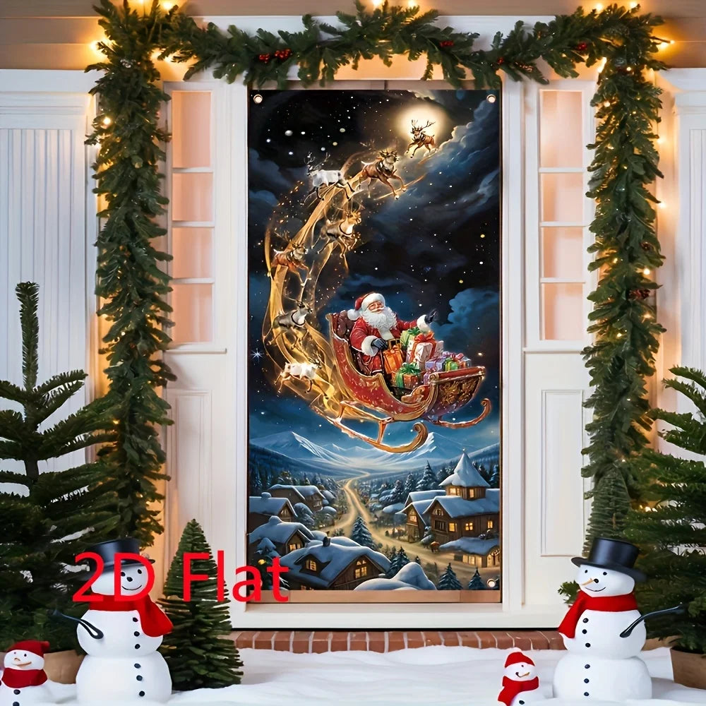 1pcs Christmas Decors Door Santa Claus