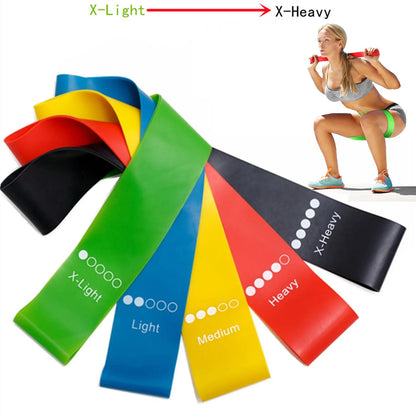 5PCS Resistance Bands for Men and Women Elastic Exercice Bands for Yoga Pilates Physical Therapy Home Gym Workout Stretch Bands