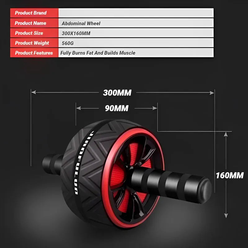 Ab Roller Wheel – Non-Slip Core Workout Equipment for Home Gym Training