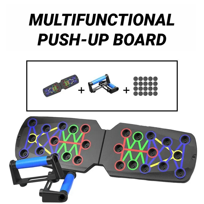 Portable Multifunctional Push-up Board - Fitness and Muscle Training Device Home Workout Set Foldable Push Up Bar Resistance