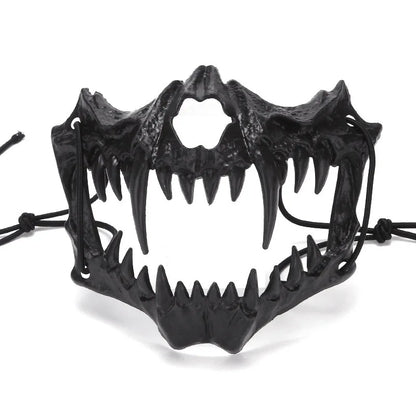 Dragon God Half Face Mask – Fierce COS Costume Mask for Halloween & Cosplay