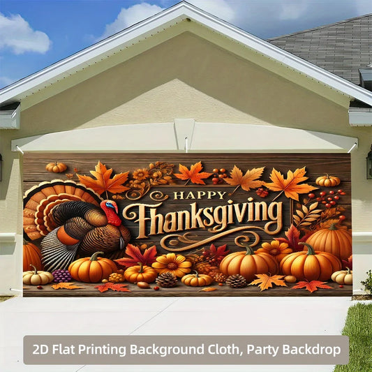 Thanksgiving Garage Door Banner