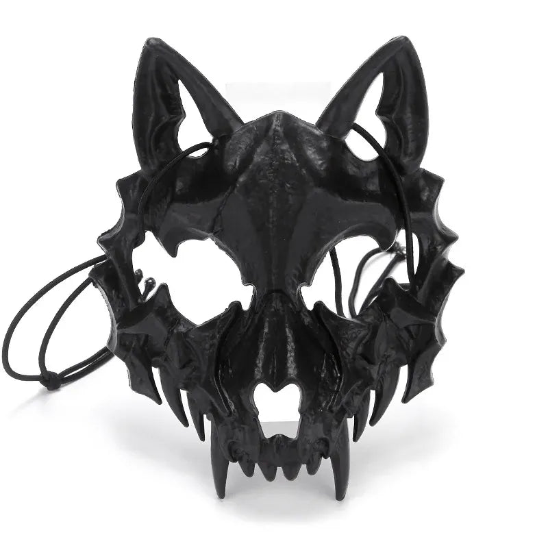 Dragon God Half Face Mask – Fierce COS Costume Mask for Halloween & Cosplay