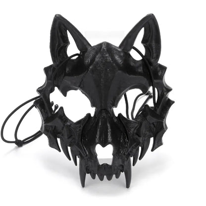 Dragon God Half Face Mask – Fierce COS Costume Mask for Halloween & Cosplay