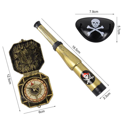 Pirate Party Decoration Kit – Hat, Pistol, Eye Patch & Costume Accessories Set