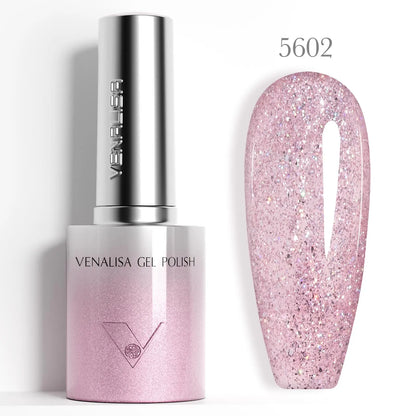 VENALISA 10ml Cat Eye Gel Nail Polish Ultra Sparkle Glitter Gel HEMA FREE TPO FREE Semi Permanent UV LED Soak Off Nail Manicure