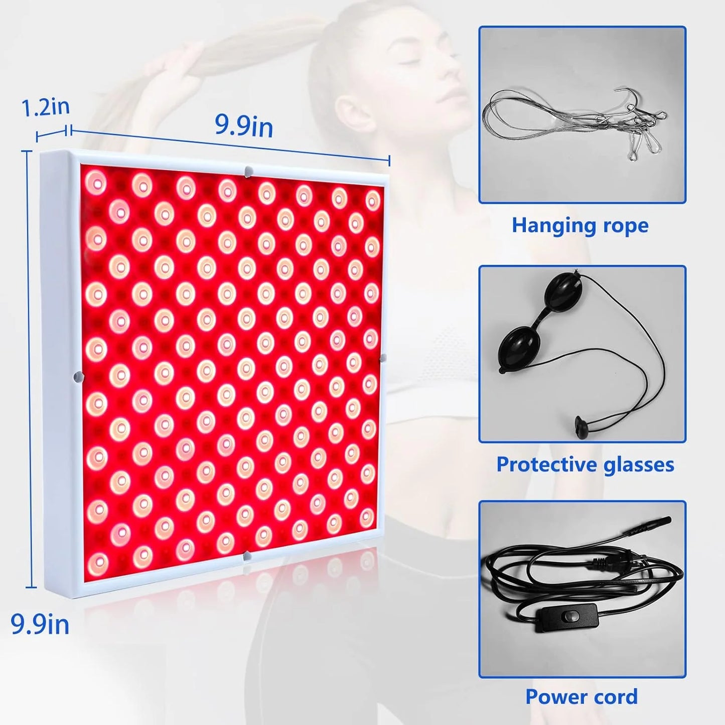 Red-Light-LED-Therapy-Panel - Infrared Red Light Therapy Lamp