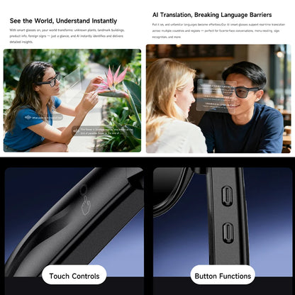 Smart Glasses with Camera – 100W HD Recording, High-Fidelity Audio & Wearable Tech
