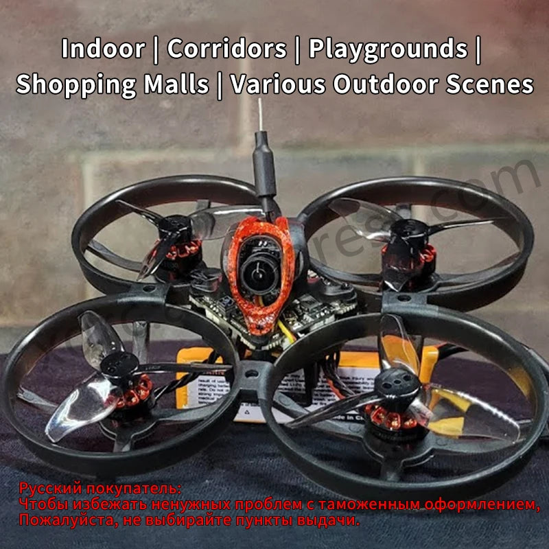 Happymodel Mobula8 Drone/Frame KIT 1-2S 85mm Micro FPV Whoop Quadcopter Drone 2.4G ELRS Receiver X12 AIO Brushless Motor New