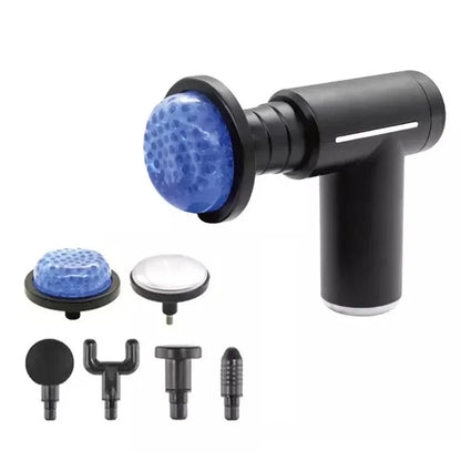 Cold & Hot Compress Massage Gun – 6-Head Percussion Fascia Gun with 6 Speed Settings
