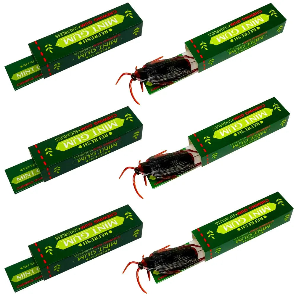 Cockroach Prank Chewing Gum – Funny Halloween Trick Novelty Gag Gift
