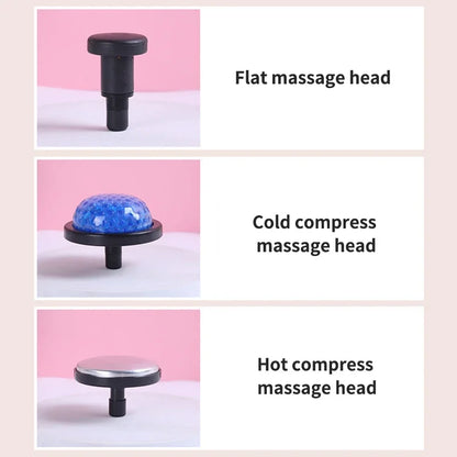 Cold & Hot Compress Massage Gun – 6-Head Percussion Fascia Gun with 6 Speed Settings