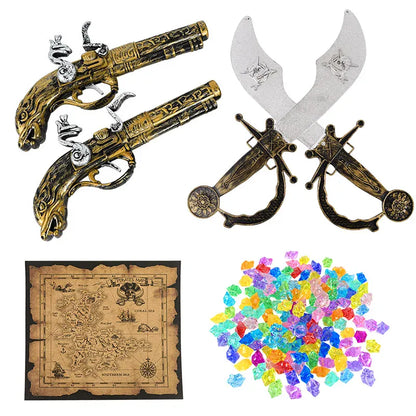 Pirate Party Decoration Kit – Hat, Pistol, Eye Patch & Costume Accessories Set