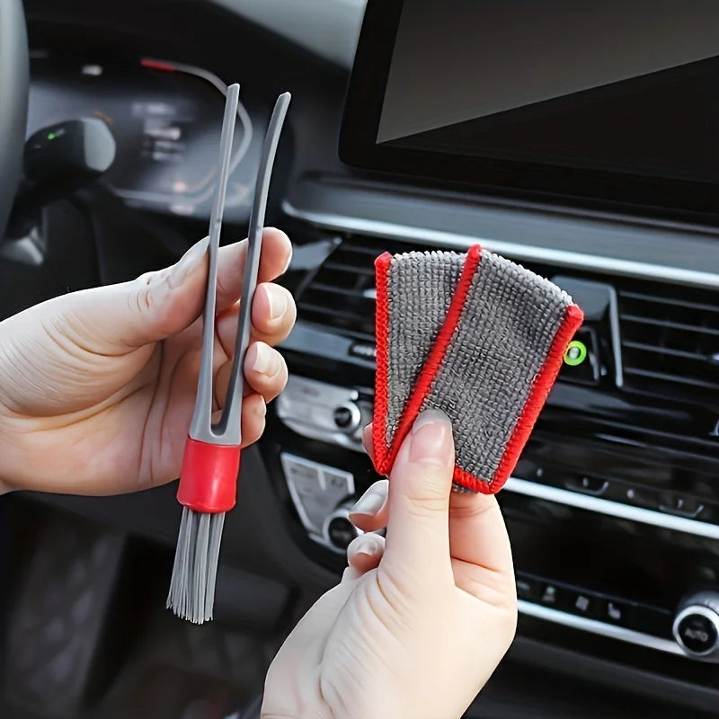 Car air conditioning vent cleaning brush