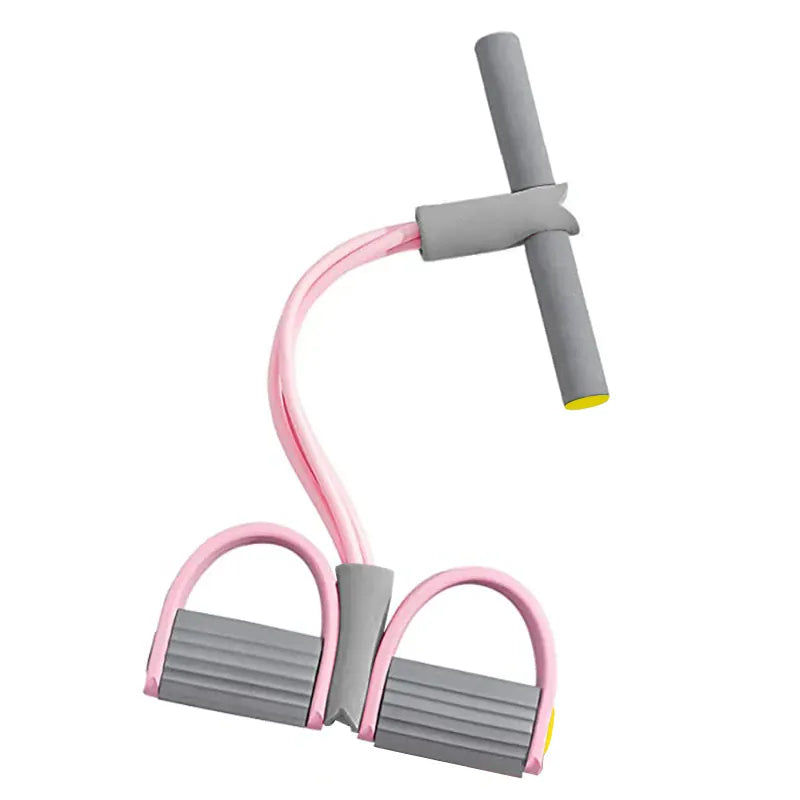4-Tube Resistance Band Pedal Puller – Elastic Pull Rope for Yoga, Arm & Core Training