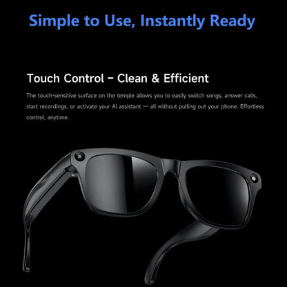 Smart Glasses with Camera – 100W HD Recording, High-Fidelity Audio & Wearable Tech