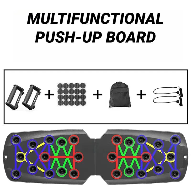 Portable Multifunctional Push-up Board - Fitness and Muscle Training Device Home Workout Set Foldable Push Up Bar Resistance