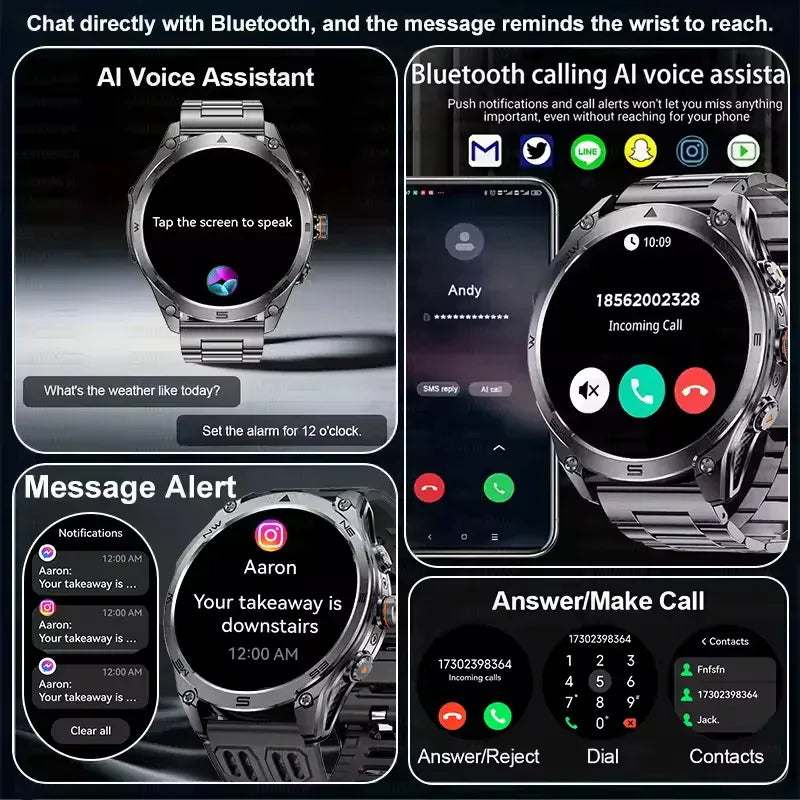 Military GPS Smartwatch for Men – Altimeter, Dual-Band GNSS & Bluetooth | Wahooly Military GPS Smartwatch for Men – Dual-Band GNSS, Altimeter, 10ATM & Bluetooth Calling
