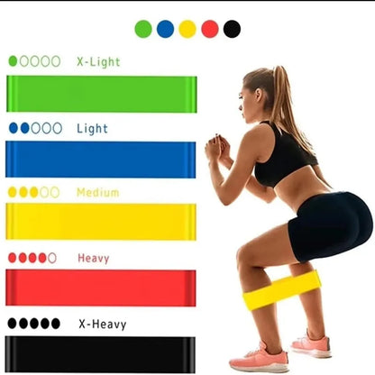 1/3/4Pcs Resistance Bands Yoga Band Fitness Exercise Training Hip Tension Band Leg Squat Dance Elastic Loop Stretch Band