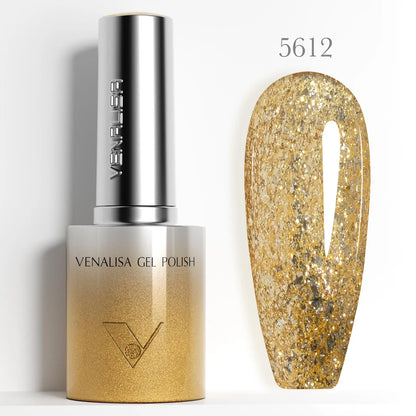VENALISA 10ml Cat Eye Gel Nail Polish Ultra Sparkle Glitter Gel HEMA FREE TPO FREE Semi Permanent UV LED Soak Off Nail Manicure