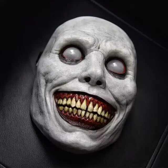 Halloween Horror Mask Toys Simulation Demon Cosplay Party Dress Up Props Accessories White Green Latex Prank Scare Scary Mask