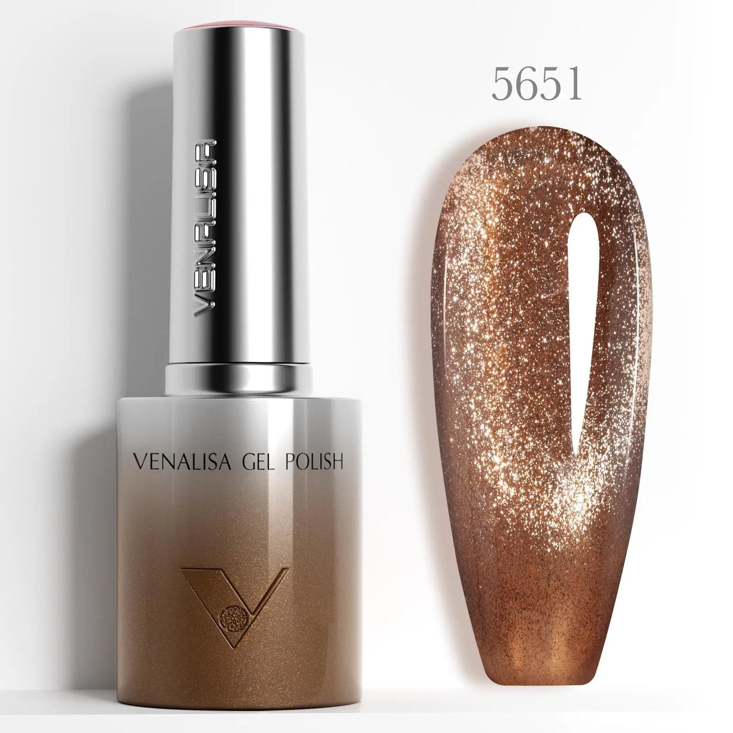 Venalisa 10ml Hema & TPO Free Ultra Cat Eye Effect Nail Gel Polish Soak Off UV LED Long Wear Sparkle Bling Bling Gel Varnish