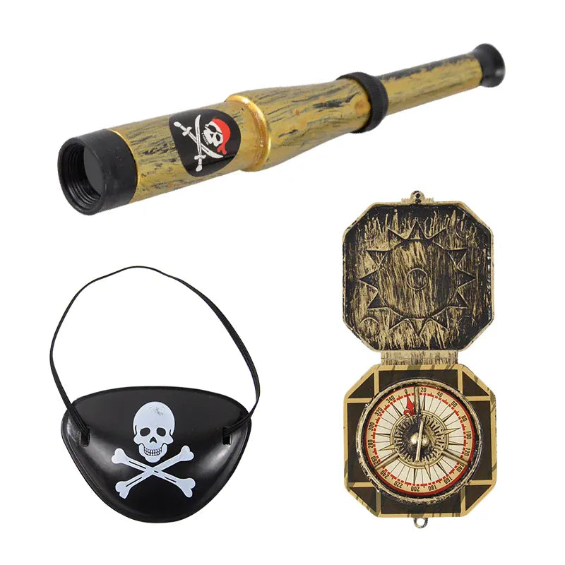 Pirate Party Decoration Kit – Hat, Pistol, Eye Patch & Costume Accessories Set