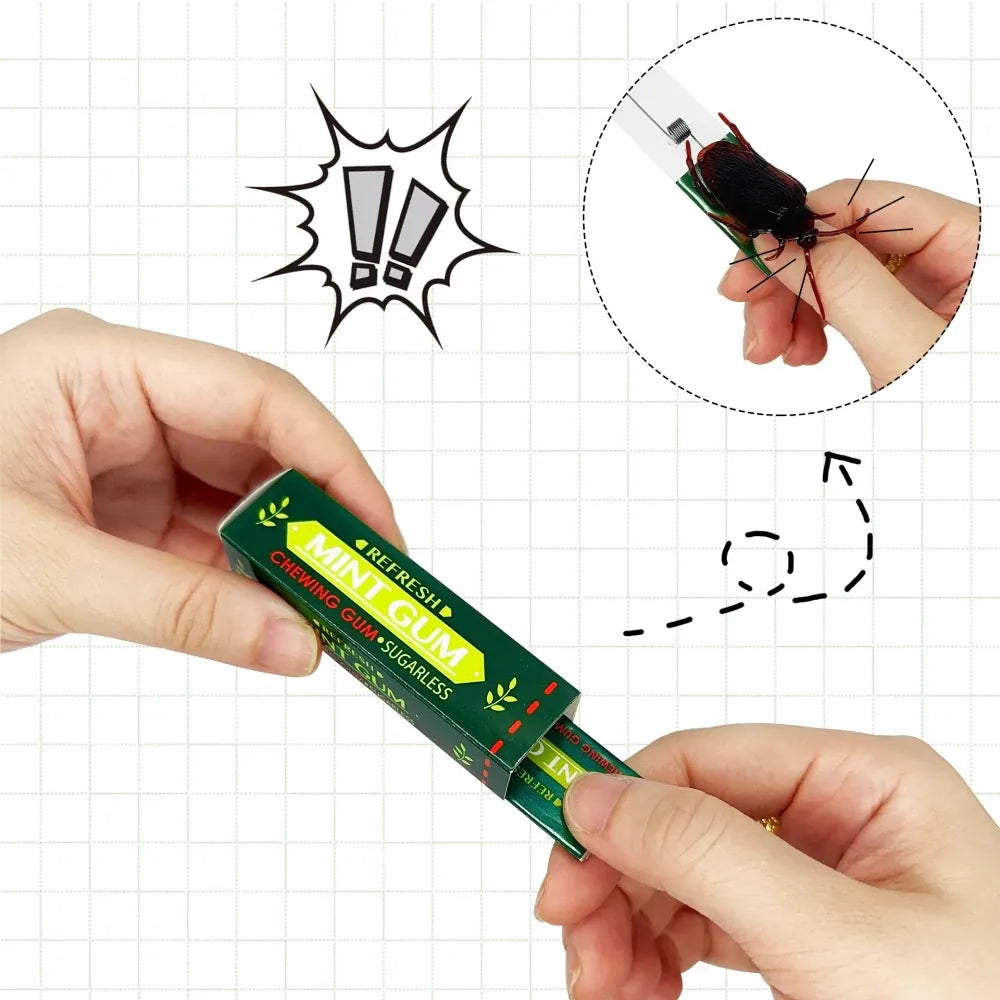 Cockroach Prank Chewing Gum – Funny Halloween Trick Novelty Gag Gift